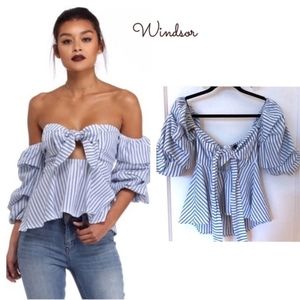 Windsor off the shoulder sexy blouse